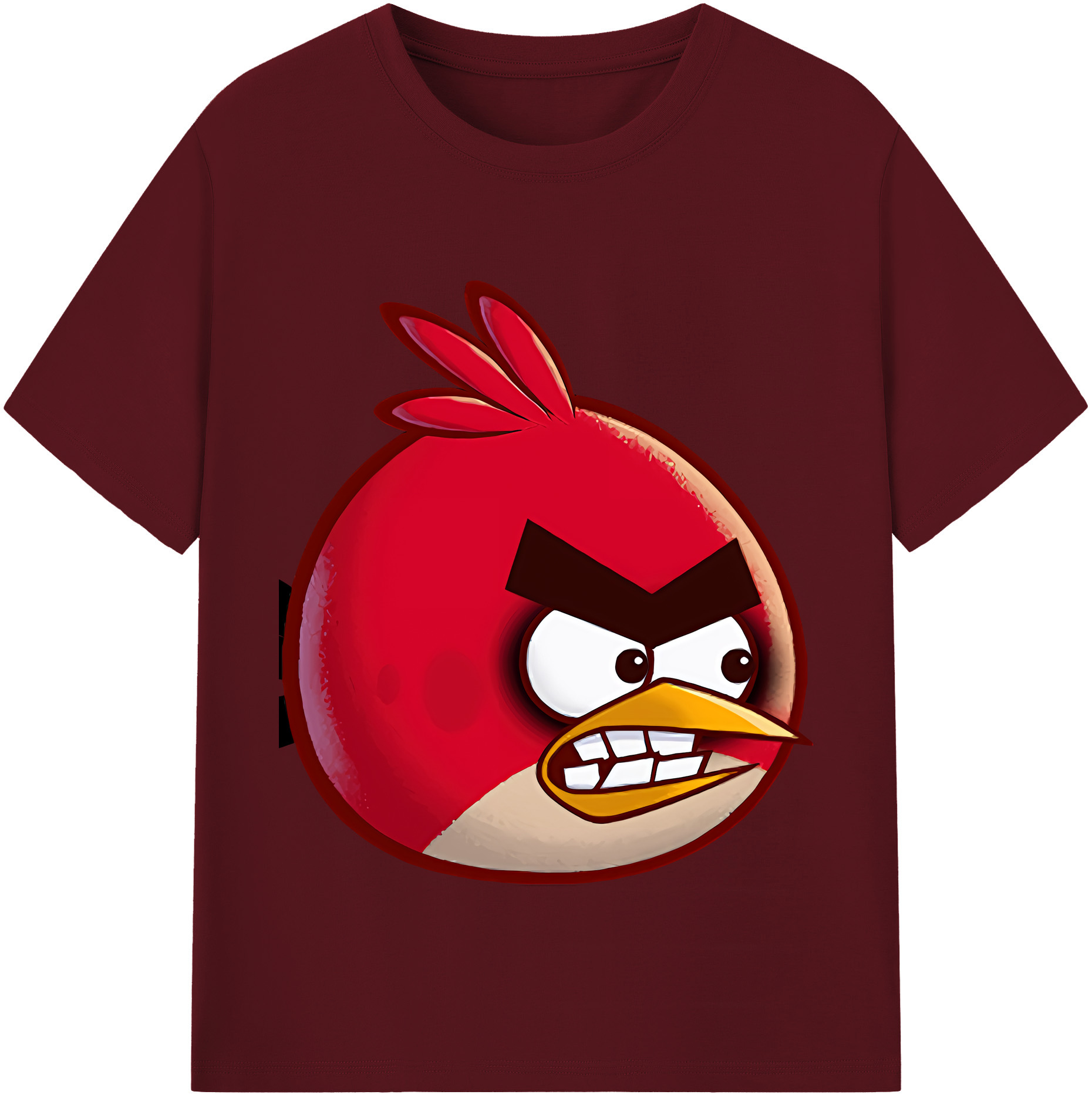 （画像用） Angry Birds アングリーバード 綿100％半袖Tシャツ（フロントプリント）